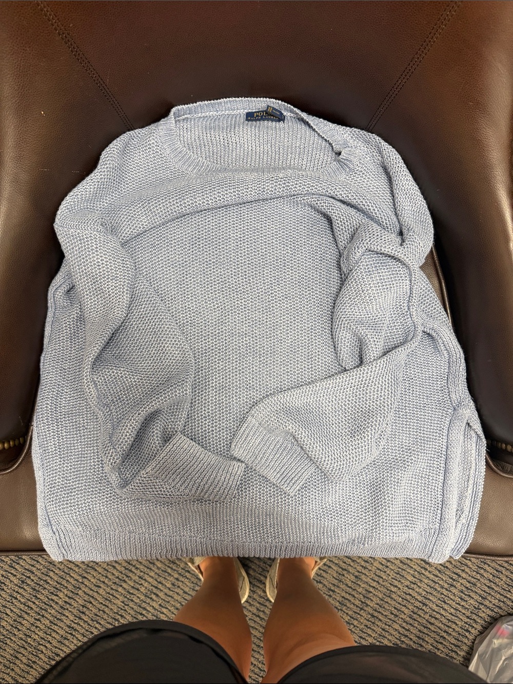 Polo by Ralph Lauren Pale Blue Men's Crewneck Sweater